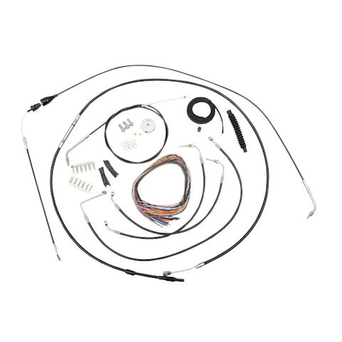 LA Choppers Handlebar Cable Brake Line And Wire Kit For Harley Touring 2007