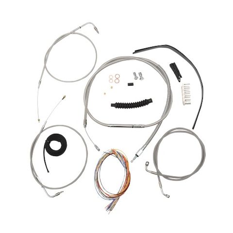 LA Choppers Handlebar Cable Brake Line And Wire Kit For Harley Softail 1996-2006