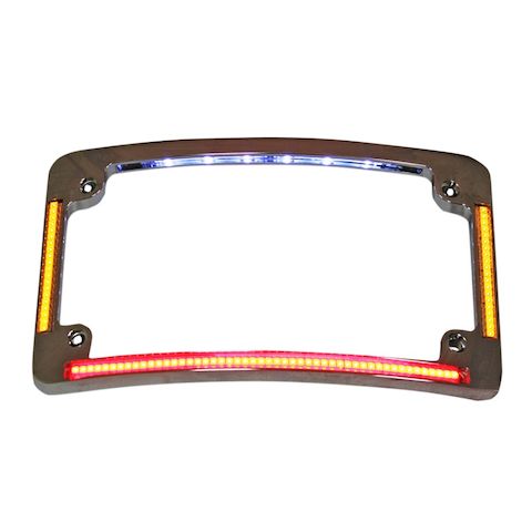 Custom Dynamics LED All-In-One Radius License Plate Frame