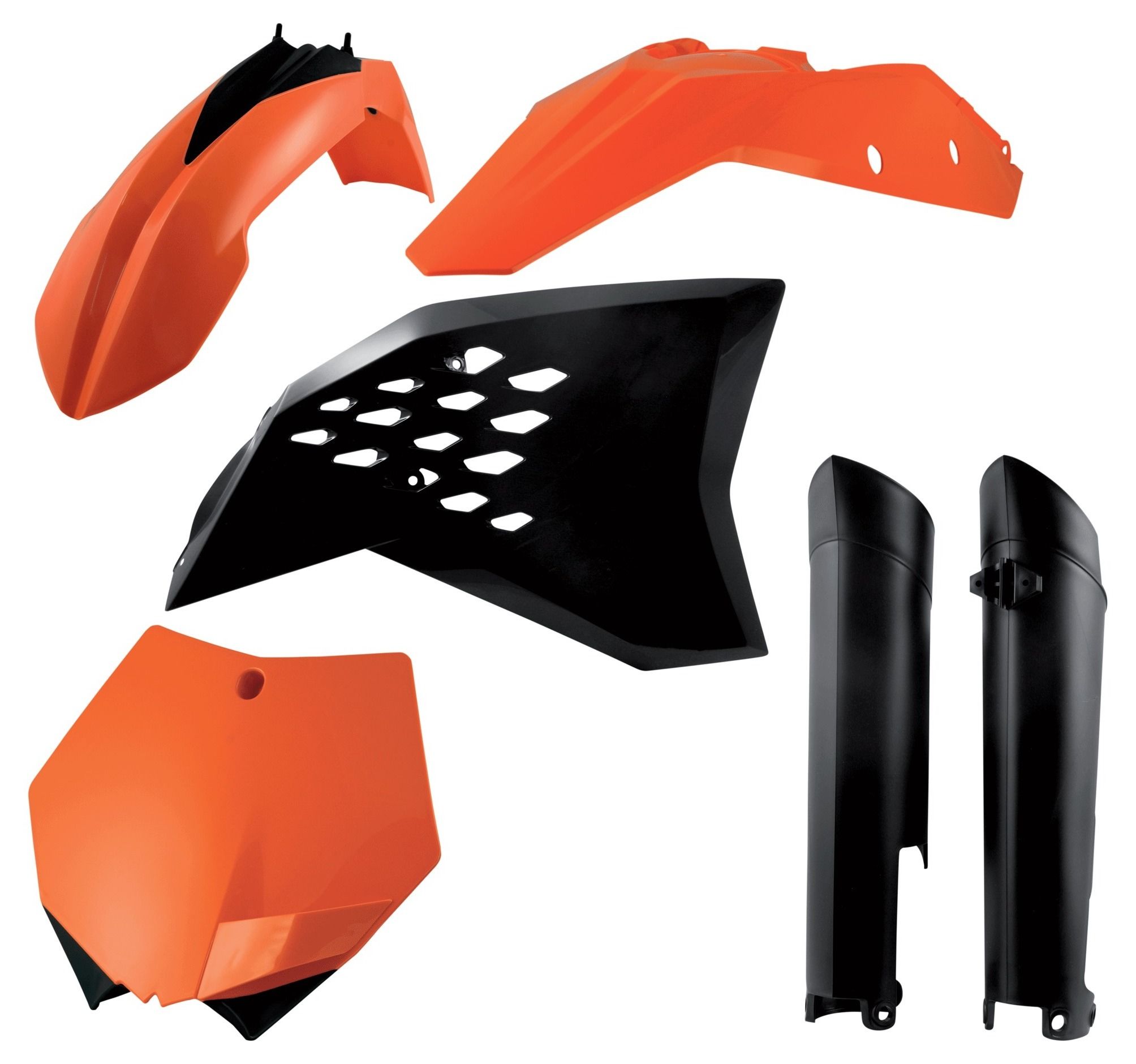 Cycra Powerflow Plastic Body Kit Orange 