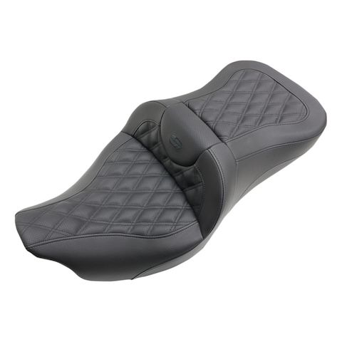 Saddlemen Roadsofa LS Lattice Stitch 2-Up Seat For Harley Road King / Street Glide 1997-2007
