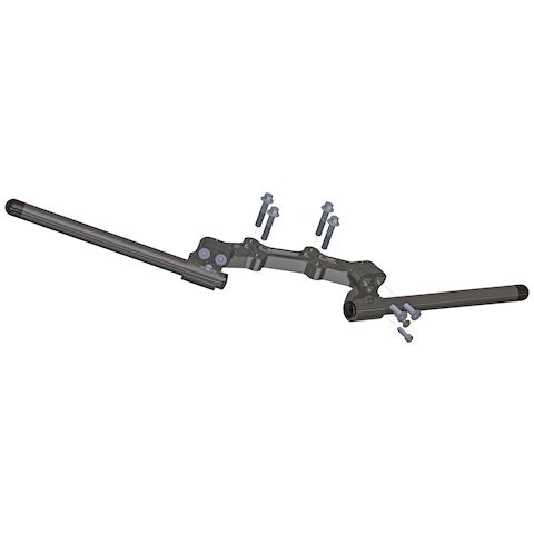 Woodcraft Clip-On Risers w/ Adapter Plate Yamaha FZ-07 2015-2017