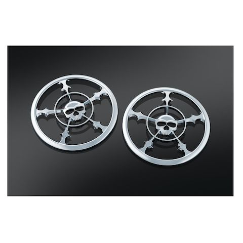 Kuryakyn Zombie Front Speaker Grills For Harley Touring 2014-2025