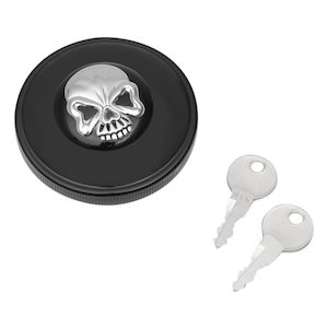 Locking Skull Gas Cap For Harley 1996 