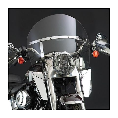 National Cycle SwitchBlade Chopped Windshield For Harley Softail 1986-2017