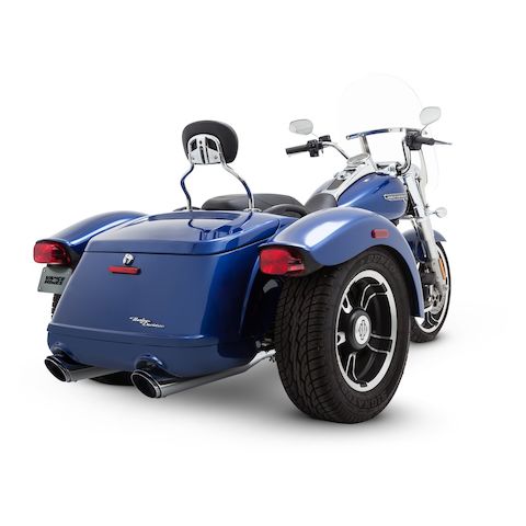 Vance & Hines 4" Twin Slash Slip-On Muffler For Harley Freewheeler 2015-2016