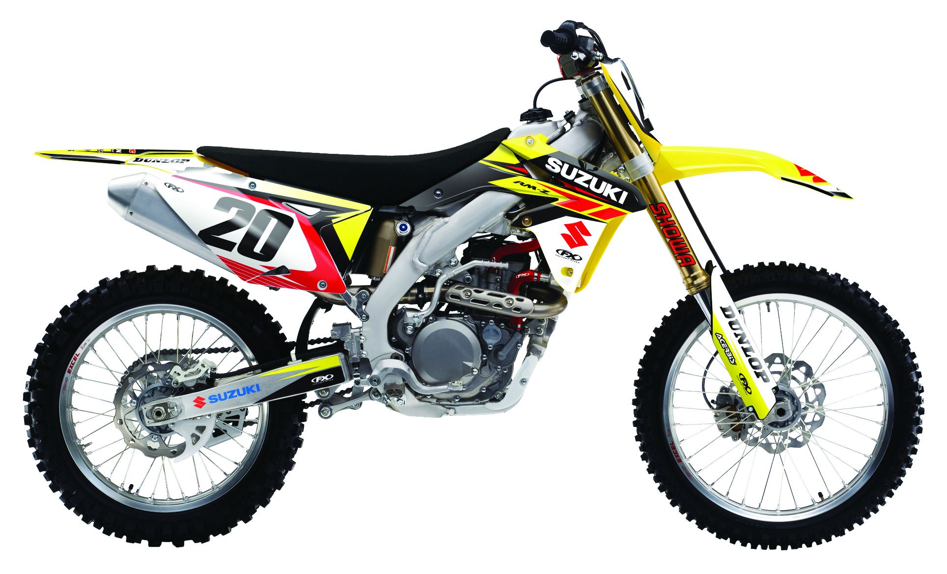Factory Effex EVO 13 Shroud / Airbox Graphics Kit Suzuki RMZ250
