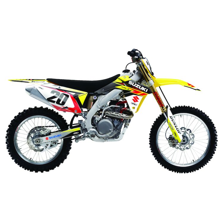 Factory Effex EVO 13 Shroud / Airbox Graphics Kit Suzuki RMZ250 2010-2016