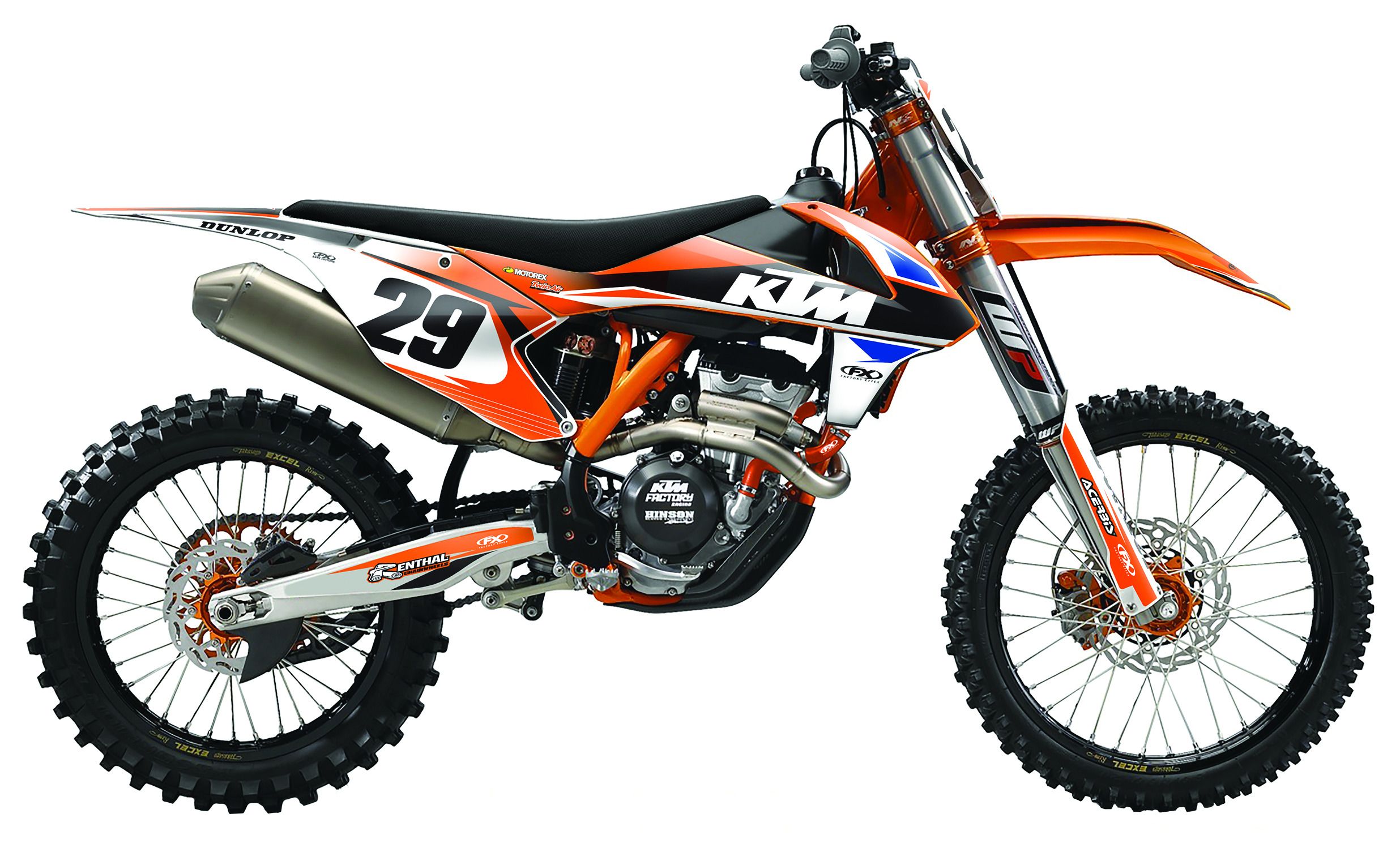 Factory Effex EVO 13 Shroud / Airbox Graphics Kit KTM SX / EXC 125cc-525cc 2005-2007