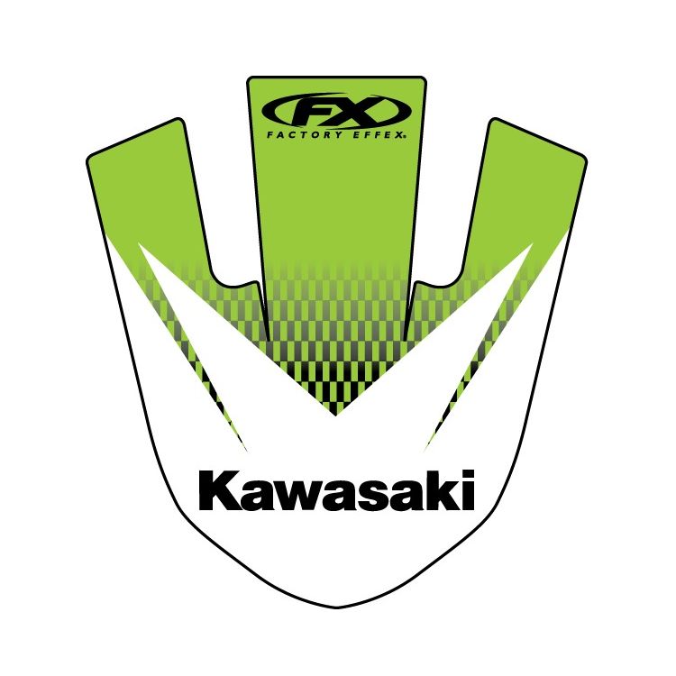 Factory Effex Front Fender Graphic Kawasaki KX250F / KX450F 2016-2017