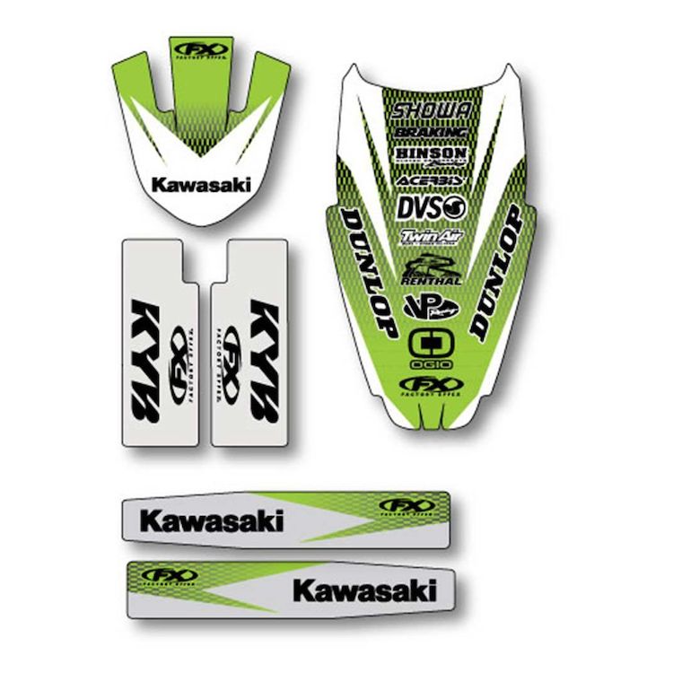 Factory Effex Trim Graphics Kit Kawasaki KX125 / KX250 1999-2002