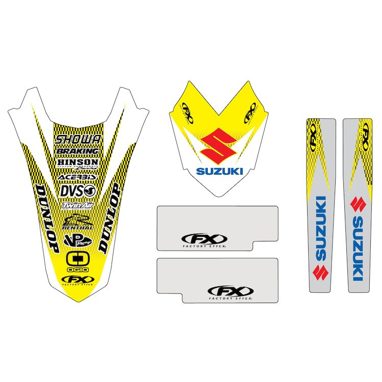 Factory Effex Trim Graphics Kit Suzuki RMZ 250 2004-2006
