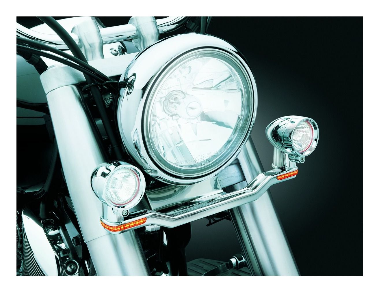 Kuryakyn 1 1/4" Engine Guard Mounted Driving Lights Cycle Gear