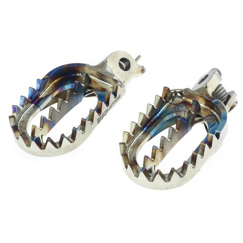 Raptor Titanium Footpegs Kawasaki KX250 / F / X / KX450 / F / X / KLX450 2006-2026