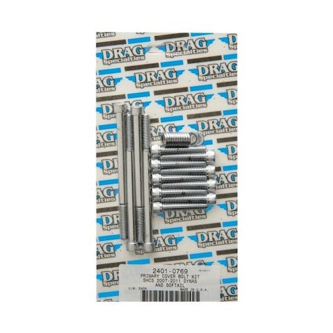 Drag Specialties Primary Cover Bolt Kit For Harley Softail / Dyna 2007-2017