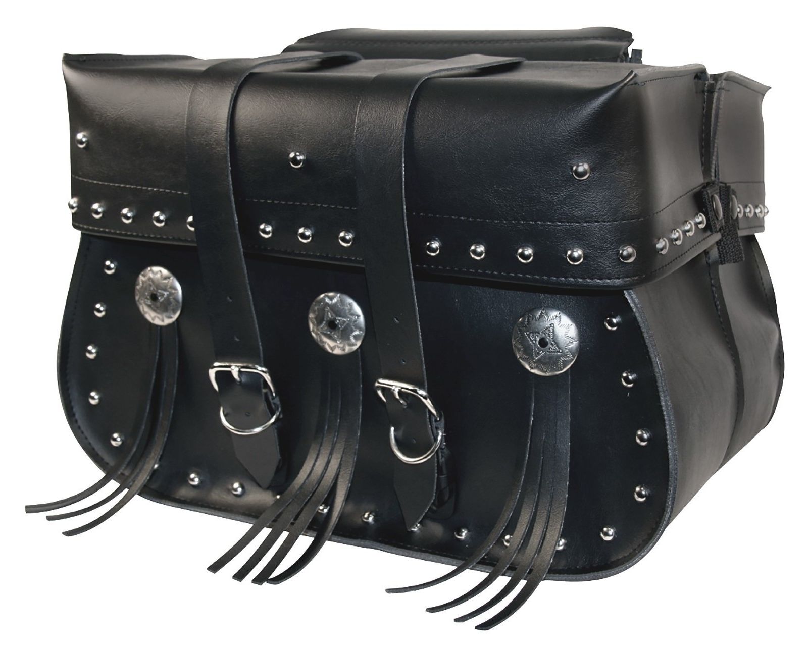 Willie & Max American Classic ThrowOver Straight Saddlebags Cycle Gear