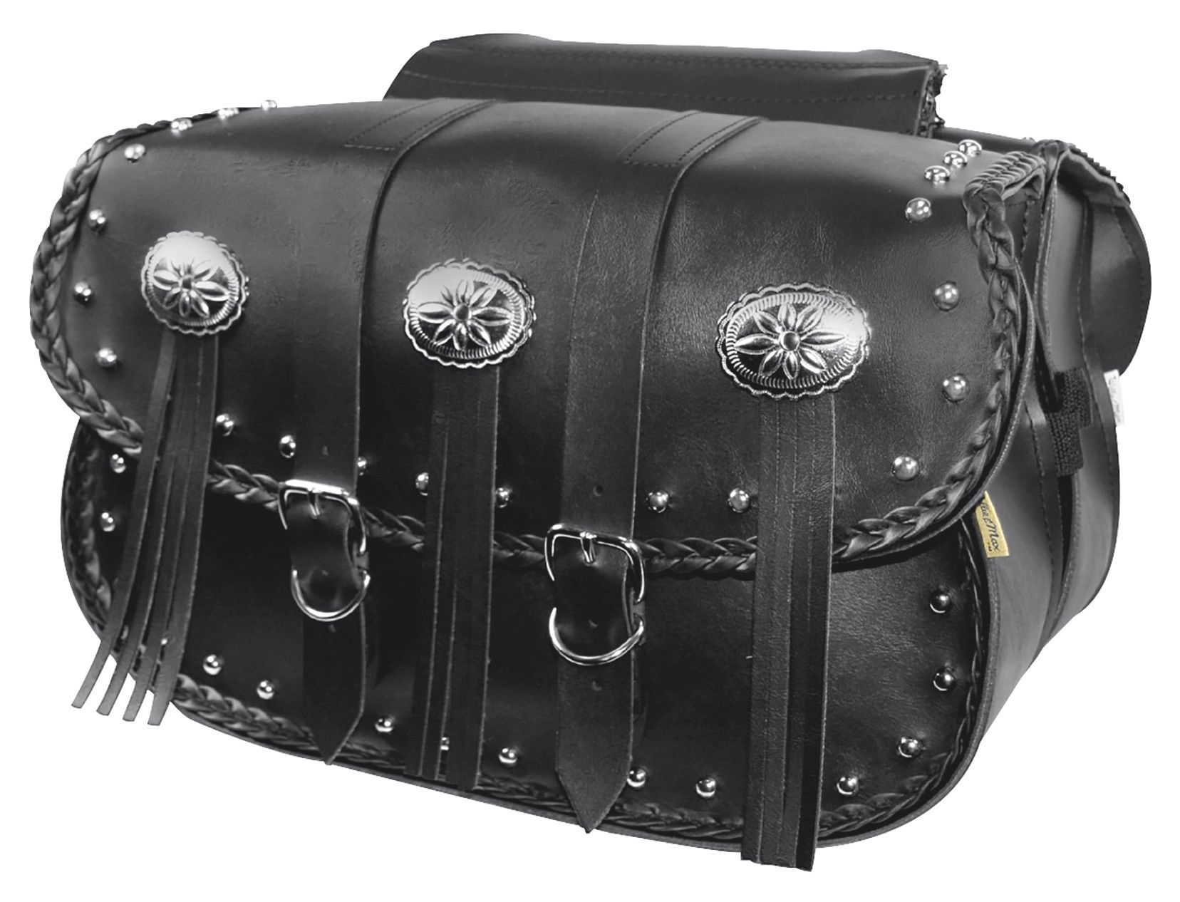 Willie & Max Warrior ThrowOver Straight Saddlebags Cycle Gear