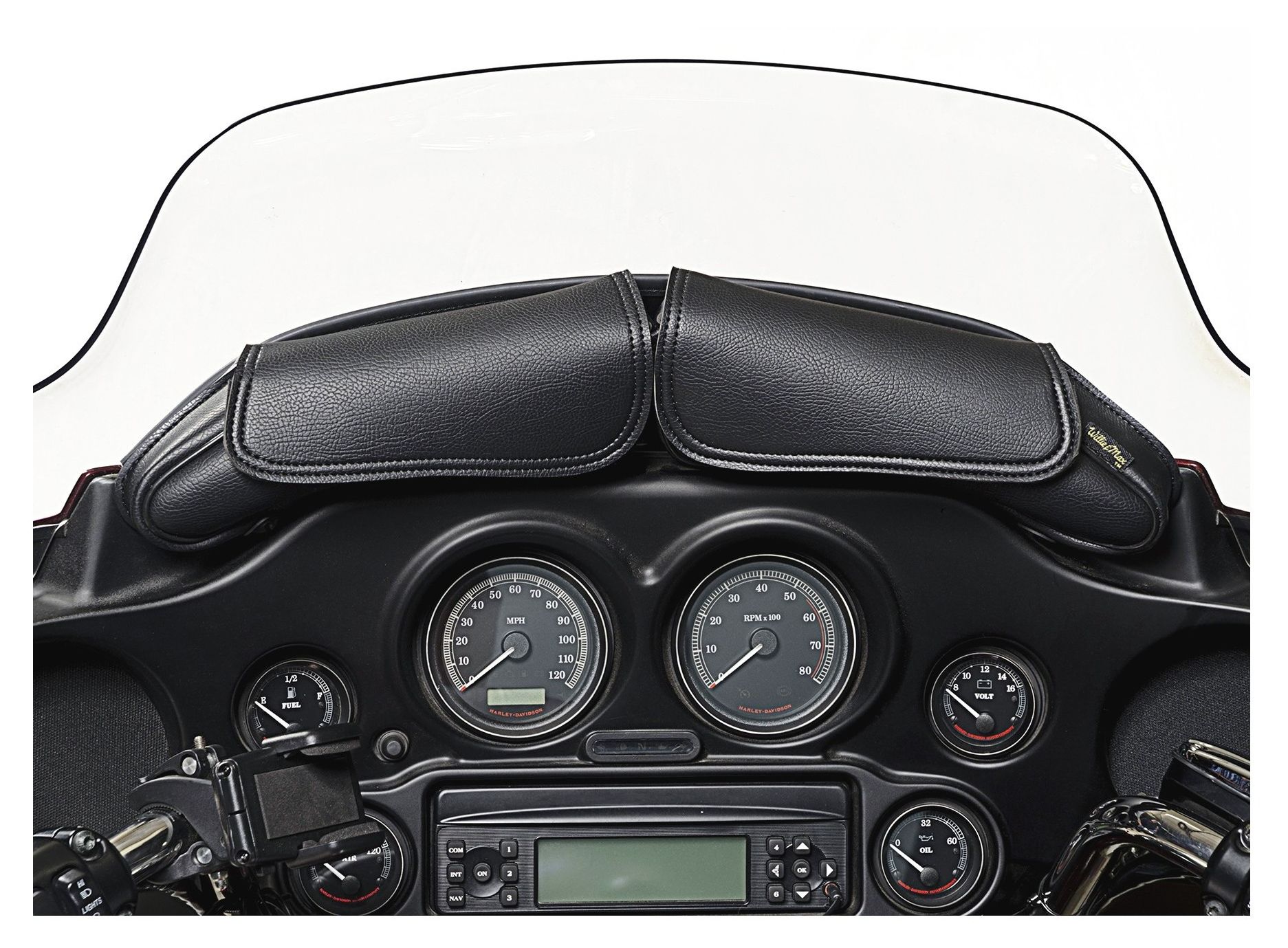 Willie & Max Two Pouch Windshield Bag For Harley Touring 19962013