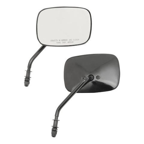 Drag Specialties Rectangle OEM Style  Mirrors For Harley