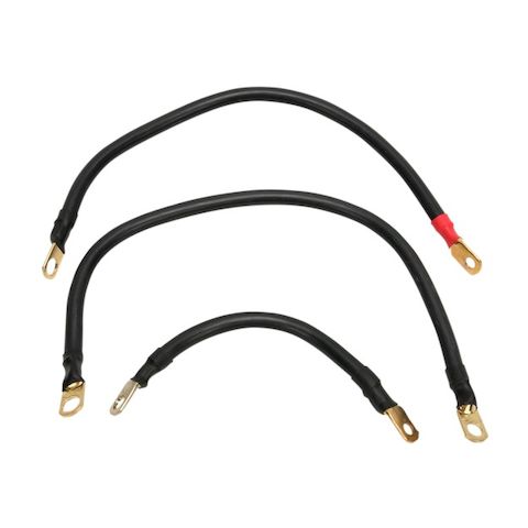 Terry Components Heavy Duty Battery Cables For Harley Softail 1984-1988