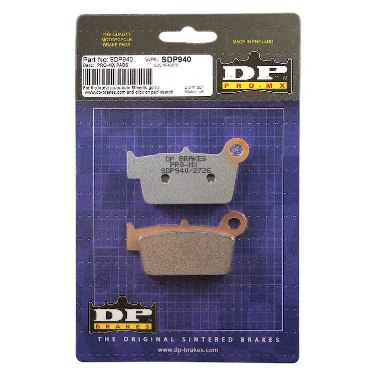 DP Brakes Pro MX Rear Brake Pads Yamaha / Fantic / Suzuki / Kawasaki / Gas Gas / Beta 125cc-500cc