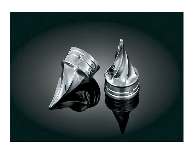 Kuryakyn Twisted Front Axle Nut Covers For Harley