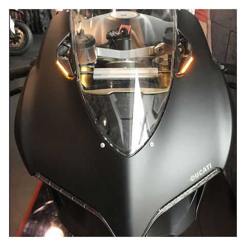 New Rage Cycles Mirror Block Off LED Turn Signals Ducati 1199 Panigale