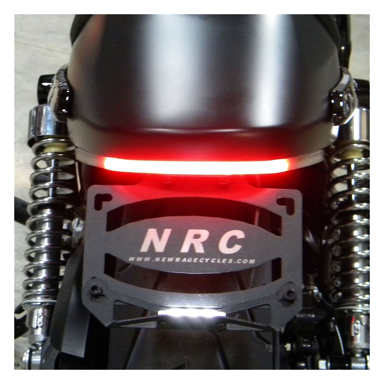 New Rage Cycles Fender Eliminator Kit For Can-Am Ryker - With LED Tail Light & License Plate Light