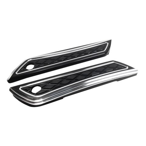 Eddie Trotta Platinum Cut Saddlebag Hinge Covers For Harley Touring 2014-2025