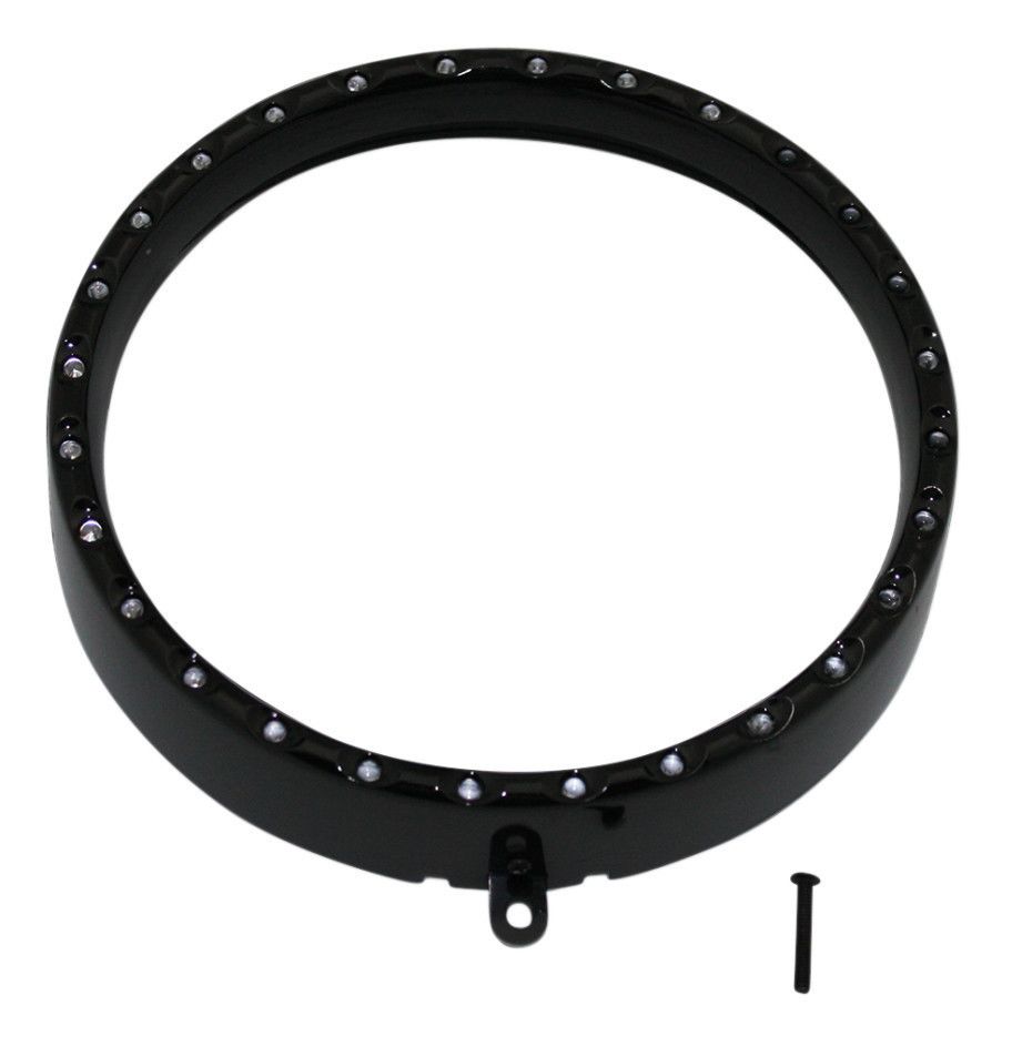 Custom Dynamics 7" Halo Headlight Trim Ring For Harley Cycle Gear