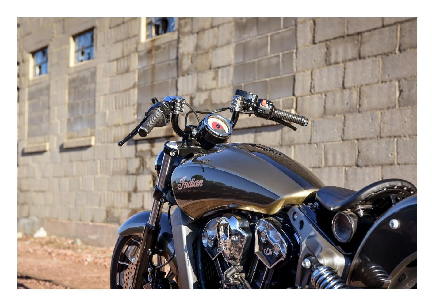 Klock Werks Narrow Kliphanger Handlebars For Indian Scout 2015