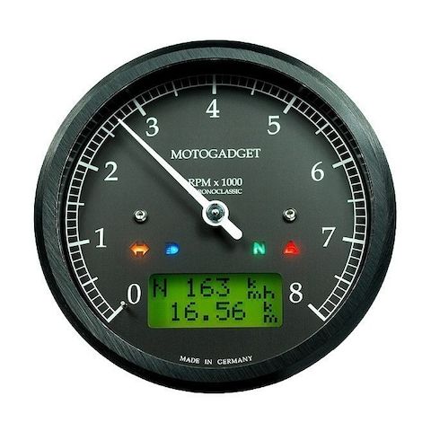 Motogadget Chronoclassic Tachometer and m-TRI Signal Adapter Triumph
