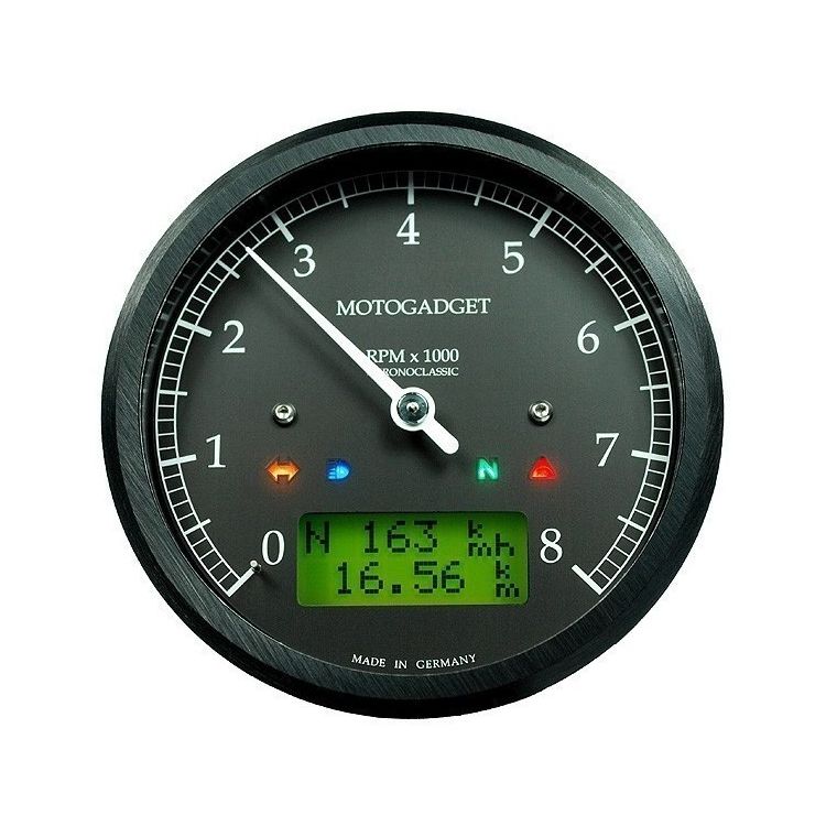 Motogadget Chronoclassic Tachometer and mTRI Signal Adapter Triumph