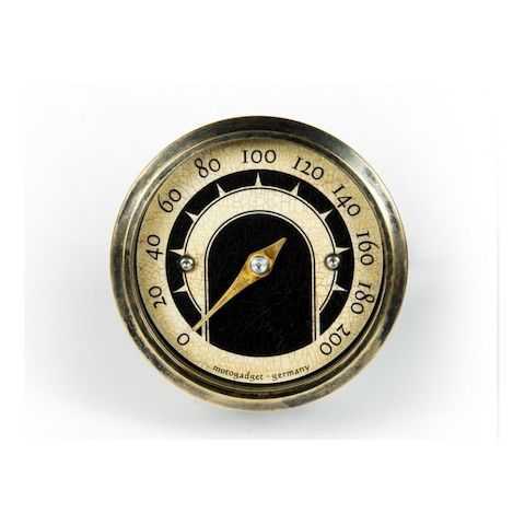 Motogadget Motoscope Tiny Vintage Speedometer and m-TRI Signal Adapter Triumph Thruxton 900 2015