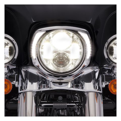 Ciro LED Fang Headlight Bezel For Harley Touring 2014-2025