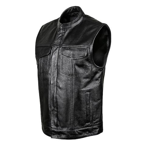 Street & Steel Redwood Leather Vest (5XL)
