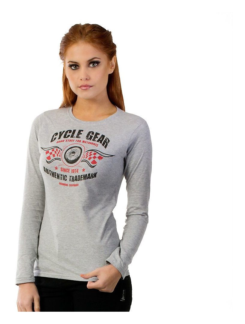 Cycle Gear Vintage Women's Long Sleeve TShirt Cycle Gear