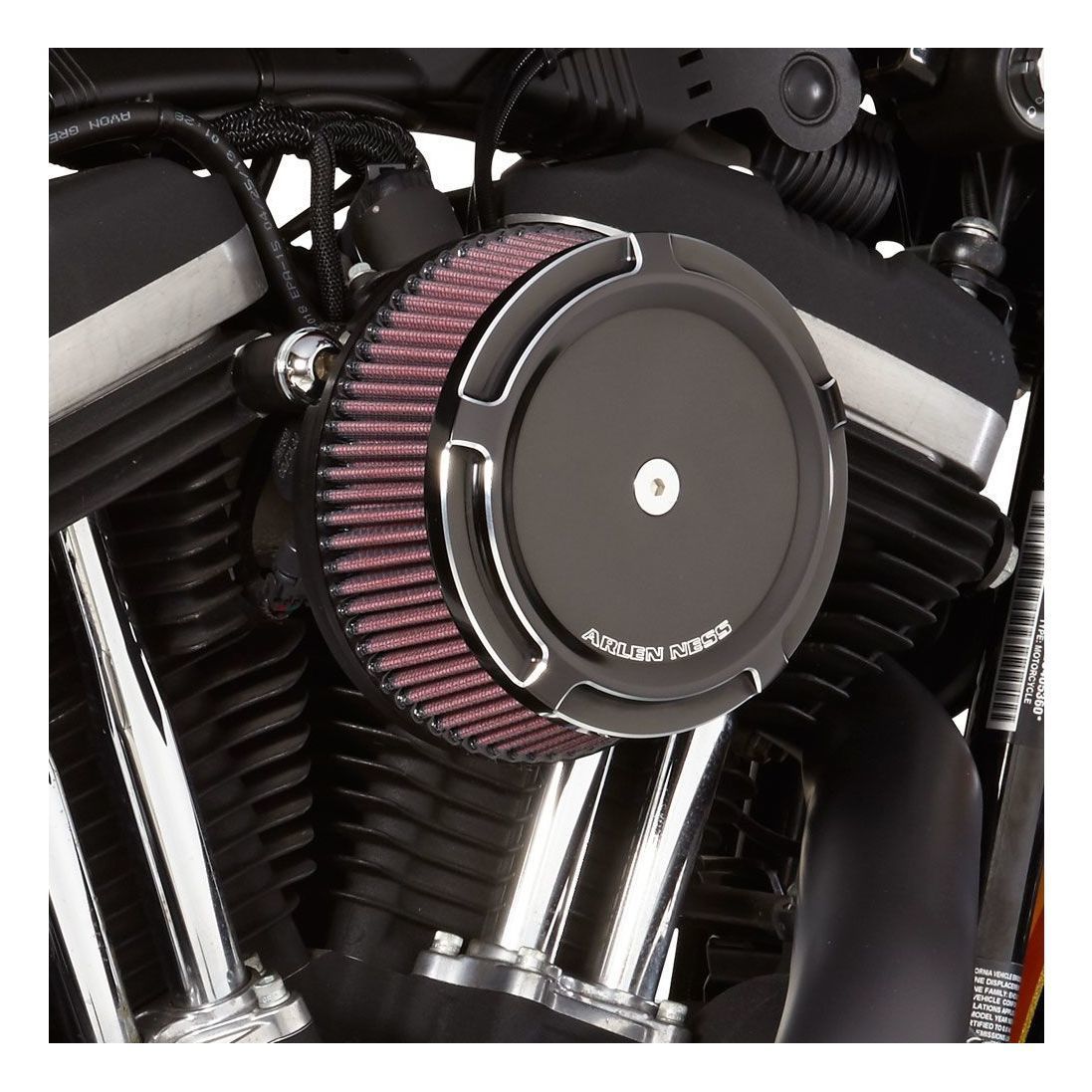 スライクーパー Arlen Ness Beveled Stage 1 Big Sucker Air Cleaner Kit For