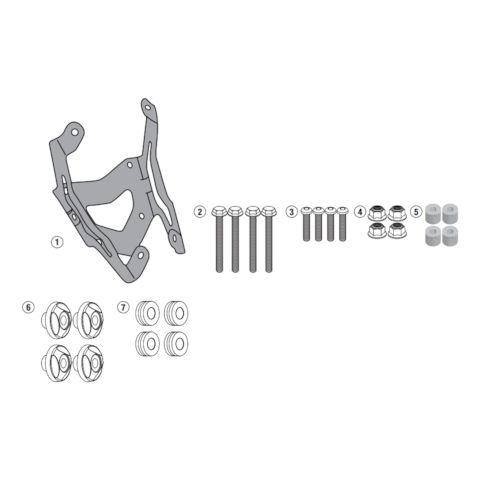Givi D2122KIT Windscreen Fit Kit Yamaha FJ-09 2015-2017