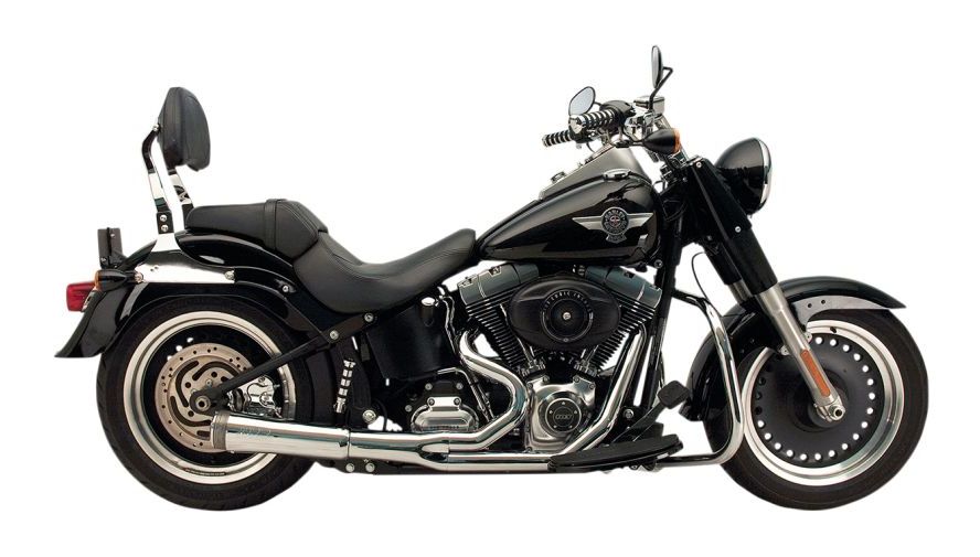 Supertrapp Exhaust Fat Shot 2-Into-1 For Harley - Cycle Gear