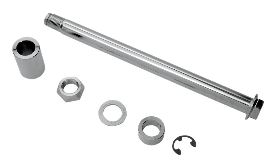 Drag Specialties Chrome Rear Axle Kit For Harley Cycle Gear