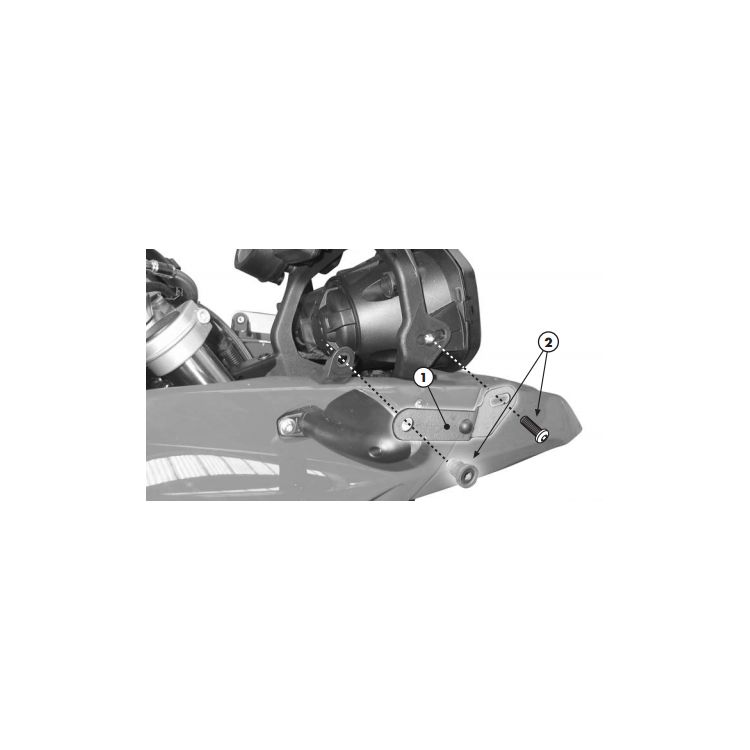 Givi D333KIT Windshield Fit Kit BMW F650GS / F800GS 