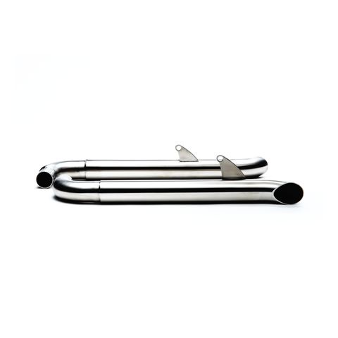 British Customs Slash Cut Slip-On Exhaust Triumph Bonneville Street Twin 2016-2018
