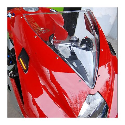 New Rage Cycles Mirror Block Off LED Turn Signals MV Agusta F3 / F4 