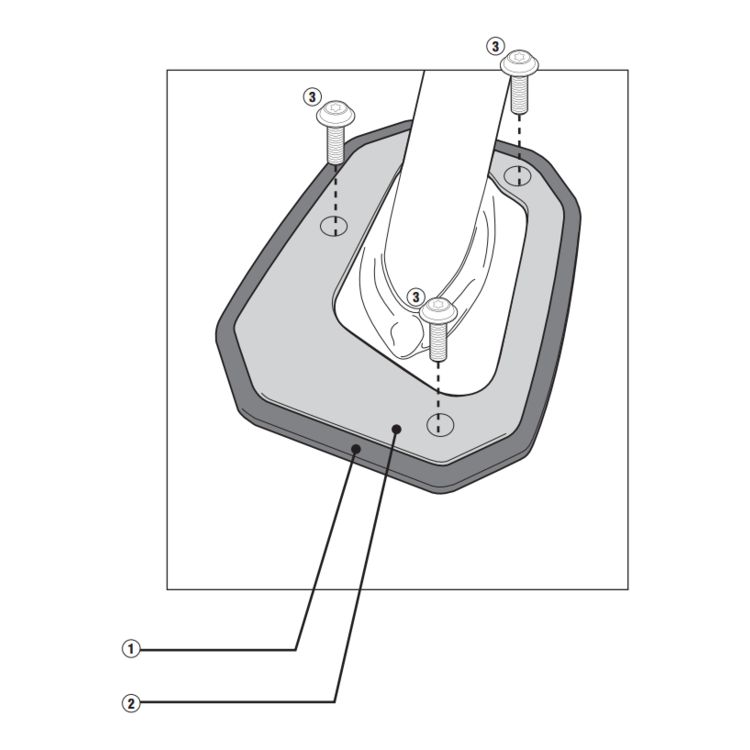 Givi ES5102 Sidestand Foot BMW R1200GS Adventure 2006-2013