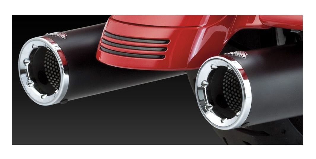 Vance & Hines 4 1/2" HiOutput SlipOn Mufflers For Harley Touring Cycle Gear