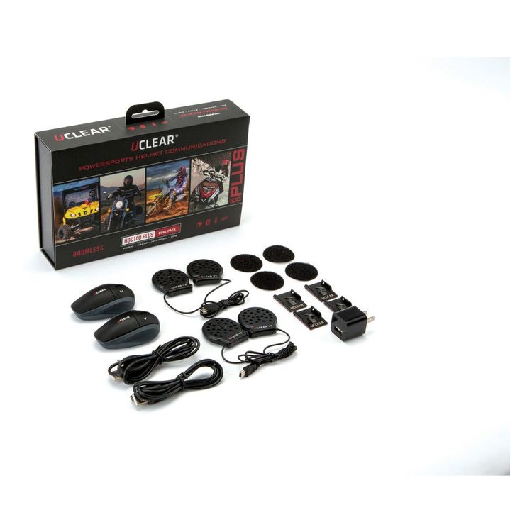 UCLEAR HBC200 Bluetooth Communicator - Dual Pack [Open Box]