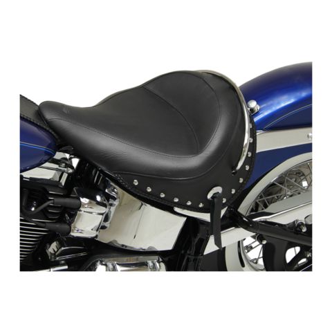 Mustang Wide Touring Solo Seat For Harley Softail Deluxe 2005-2017