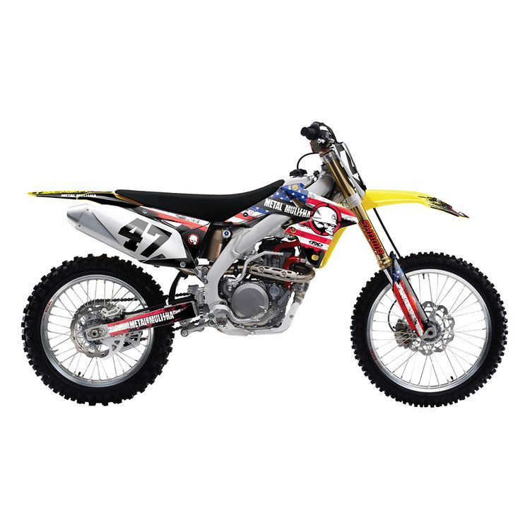 Factory Effex Metal Mulisha Shroud / Airbox Graphics Kit Suzuki RMZ 250 2007-2009