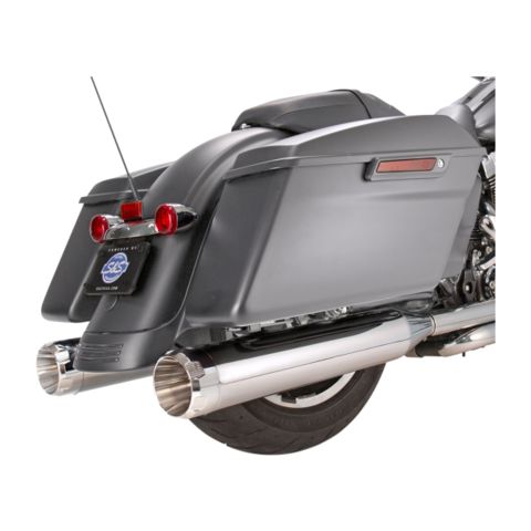 S&S Cycle 4.5" MK45 Thruster Slip-On Mufflers For Harley Touring 2017-2026